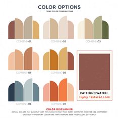 the color options for different shades of nail polish