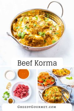 Beef Korma - A Rich & Creamy Korma Curry Recipe With Tasty Ideas For Sides Beef Korma Recipe, Prawn Korma, Korma Curry Recipes, Beef Korma, Korma Paste, Stewing Steak, Korma Curry, Korma Recipe, Leftover Beef