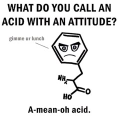 an ad with the words, what do you call an acid with an attitude?