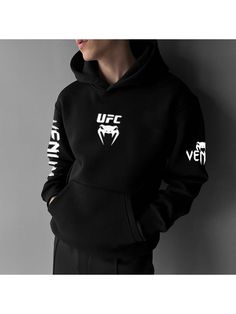 Men Youth Sweatshirt, Unisex Oversized Venum Print Hooded Casual Sweatshirt Long Sleeve Hoodie For Gym, Casual Long Sleeve Gym Hoodie, Long Sleeve Sweatshirt For Gym In Winter, Gym Hoodie With Long Sleeves, Fall Gym Hoodie With Letter Print, Casual Hooded Sweatshirt For Gym, Sports Hoodie With Ribbed Cuffs And Long Sleeves, Casual Long Sleeve Hoodie For Sports Season, Long Sleeve Sweater For Streetwear During Sports Season