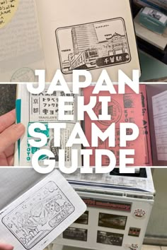 the japanese stamp guide is open and ready to be used for making stamps on paper