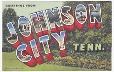 an old postcard with the words johnson city on it