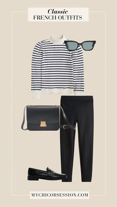 Transform your favorite essentials that you already own into classic French outfits that you'll want to wear again and again. Classy Yet Trendy, Classic Capsule Wardrobe, French Women Style, Capsule Wardrobe Essentials, Parisian Women