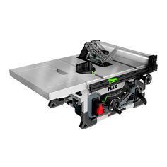 a table saw is shown with the blade removed from it's blades and attachments