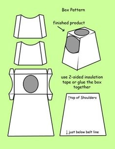 the instructions for how to make an origami box