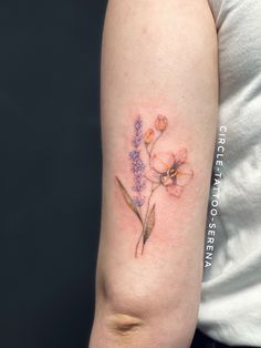 Orchid Tattoo Lavender Colortattoo Lavender And Orchid Tattoo, Lavender Orchid Tattoo, Cute Orchid Tattoo, Color Orchid Tattoo, Cooktown Orchid Tattoo, Orchid Tattoo Color, Pastel Flower Tattoo, Ladybird Tattoo, Sick Tattoos