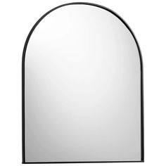 an arch shaped mirror is shown against a white background