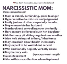 Narcissistic Mom, Mental Health Facts