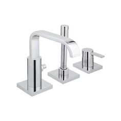 two handle bathroom faucet in chrome finish