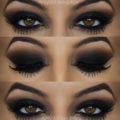 Makeup Cantik, Mekap Mata, Makeup Tip, Black Smokey Eye, Black Smokey, Smokey Eye Makeup Tutorial, Smokey Eye For Brown Eyes, Smink Inspiration, Makijaż Smokey Eye