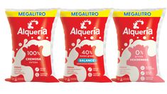 three packs of algeria deterine on a white background with clippings