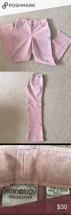 Suede pants Beautiful pink 100%  suede pants by Newport News Jeanology. Front and back pockets. Never worn. Smoke and pet free home. Measurements laid flat: waist; 15" hips; 18" rise; 10" Newport News Pants Boot Cut & Flare Flannel Shirt Outfit, How To Wear Flannels, Pants Boots, Wear Black Dresses, Yellow Blazer, Suede Pants, Newport News, New Pant, Pants Boot