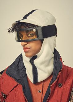 A longtime accessory for winter sports, the balaclava has rightfully elbowed its way into everyday territory. And with good reason: Both multifunctional and insulated, it has the protection of a beanie and the warmth of a snood (gesundheit). Ours takes it one step further with a cap-like brim to keep both inclement weather and the strong sun at bay. Plus, it’s been rigorously wear-tested to ensure a perfect fit—whether layered under a helmet or worn alone. It’s cut in breathable recycled polyest Clothe Reference, Activewear Photoshoot, Cozy Accessories, Fashion Cap, Winter Sports, Bold Fashion, Alternative Fashion, Urban Fashion, Nba