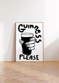 Vintage Beer Posters, Beer Prints Wall Art, Beer Vintage Poster, Old Beer Poster, Beer Prints, Beer Gifts, Wall Bar, Kitchen Prints, Guinness