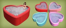 Jacky93Sims — Heart Shaped HotTub for The Sims 2 The Sims 2, Sims 4 Cc Furniture, Sims 1, Sims 2, Sims 3, Sims Cc, Send Me, The Sims, Sims 4