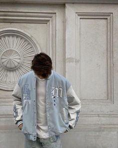 Varsity Jacket Outfit, Trendy Boy Outfits, Men Stylish Dress, Cool Outfits For Men, Stylish Mens Outfits