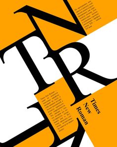 an orange and black poster with some type of lettering on it's sides, including the letter r