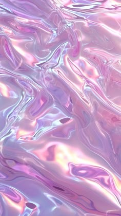 an abstract background with pink and blue colors in the form of liquid or fluid waves