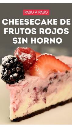 cheesecake de frutos rojos sin hormo