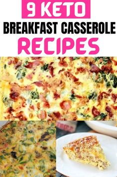 Casserole Recipes Low Carb, Keto Breakfast Casserole Recipes, Easy Keto Breakfast Casserole, Keto Recipes With Bacon, Low Carb Keto Breakfast, Keto Breakfast Casserole, Casserole Meals, Ketogenic Meals