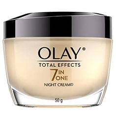 Olay Total Effects 7 in 1 Anti-Aging Face Moisturizer Night Cream with vitamin E, B3 and Pro B5, 1.7 oz Creme Anti Age, Anti Aging Food, Firming Cream, Best Anti Aging, Anti Aging Cream