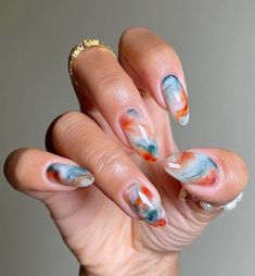 Marble Nail Design, Marble Nail Designs, Fall Nails Ideas, Sassy Nails, Marble Nail, Pointed Nails, Gel Nail Design, Bride Nails, Short Acrylic Nails Designs