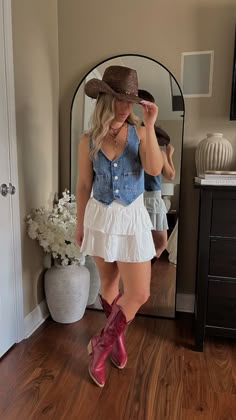 Spring outfit, summer outfit, country concert outfit, Coachella outfit, festival outfit, western outfit, stagecoach outfit, Nashville outfit #springoutfit #westernoutfit #festivalfashion #countryconcertoutfit #cowgirlstyle #cowgirlboots #ootd #springfashion #pinterestgirl #amazonfashion #coastalcowgirl #sweatyrocks #countryconcert Country Dancing Outfit, Stagecoach Outfits, Summer Western Outfits, Stampede Outfit, Outfit Country Concert, Country Festival Outfit, Stagecoach Outfit, Outfit Coachella