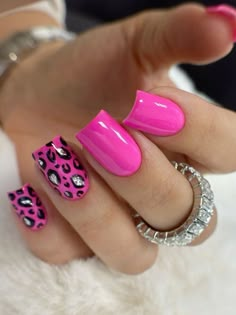 Leopard Nails Designs, Neon Leopard Nails, Posh Nails, Nails Neon, Makeup Nails Designs, Fancy Nails Designs