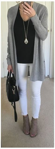 Outfits With Grey Cardigan, Napa Trip, Gray Boots, Taupe Boots, Cardigan Outfit, Ankle Dress, Boating Outfit, Gray Cardigan