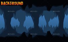 an abstract background with cave formations and the text background - miscellaneous objects / items that are subject in this image