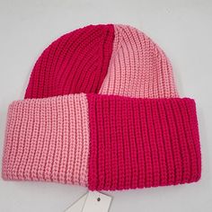 Aqua Color Block Pattern Beanie Women'S One Size Pink Multi Deep Cuff Knitted + Aqua Color Block Pattern Beanie Women's One Size Pink Multi Deep Cuff Knitted Retail $58.00 Stay Cozy And Stylish With This Aqua Color Block Pattern Beanie. Made From Breathable Acrylic Material, This Knit Beanie Features A Colorful Pink Multi Pattern That's Perfect For Casual Occasions. It Comes In One Size With A Deep Cuff For A Snug Fit. The Beanie Is Perfect For Winter, Fall, And Spring Seasons And Is Suitab Trendy Pink Beanie For Spring, Pink One-size Beanie, Pink Acrylic Beanie (one Size Fits Most), Trendy Pink Acrylic Hats, Pink Acrylic Beanie One Size Fits Most, Trendy Pink Knitted Beanie, Pink Soft Knit Beanie, Pink Casual Knit Beanie, Casual Pink Knit Beanie