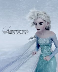 an image of a frozen princess in the snow