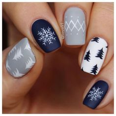 Christmas Nail Art Easy, Different Nail Designs, Nagel Tips, Nails Today