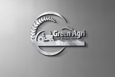 the logo for green night is shown on a metal plaque with an oval design and leaves