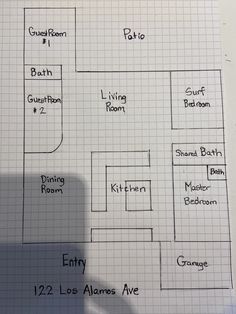 the floor plan for an apartment in los angeles