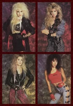 Glam Rock Hairstyles, 80s Rock Fashion Women, 80s Glam Rock Fashion, 80s Rocker Chick Outfit, Rocker Chick Outfit, 80s Rock Outfit, Rock Aesthetic Outfits, Glam Rock Outfits