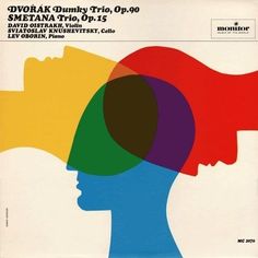 an album cover with the words dvorak domity trio, op 99 and smetana trio