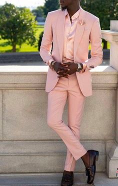 Pink And Black Suit, Pink Groomsmen, Pink Suits, Summer Suits Men, Terno Slim, Professional Man