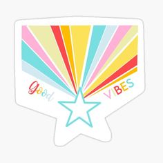 the good vibes star sticker