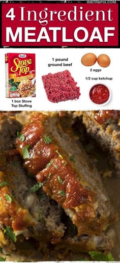 an advertisement for meatloaf is shown here