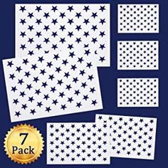 the stars and stripes pattern is shown in white with blue background