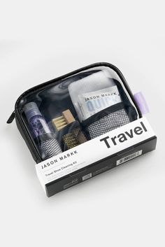 Jason Markk Travel Shoe Cleaning Kit - Jason Markk Jason Markk Shoe Cleaner, Pr Kit, Shoe Cleaner, Shoe Cleaning, Jason Markk, Professional Shoes, Travel Kit, Travel Shoes, Microfiber Towel