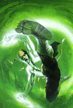 the cover to green lantern vol 2, featuring an image of a man with his arms outstretched