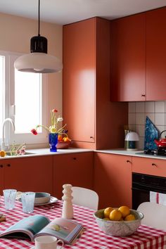 the kitchen is clean and ready to be used as a dining room or office space