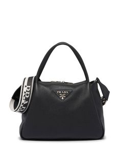 Prada Bag Black, Luxury Stuff, Large Leather Handbags, Bags Cross, Cross Body Bags, Elegant Bags, Fancy Bags