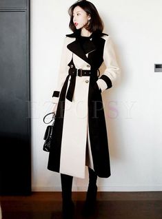 Long Outer, Wind Coat, Long Coat Women, Autumn Casual, Collars For Women, Trench Coats Women, Long Style, Office Work, Work Casual