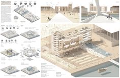 an architectural diagram shows the various parts of a building and how they are connected to each other