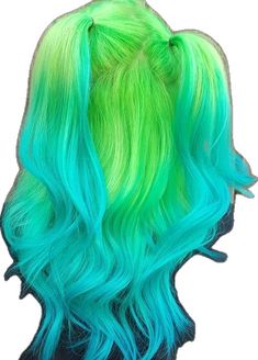 Neon Green Hair, Cute Hair Colors, Neon Hair, Hair Color Crazy, Beautiful Hair Color, Pretty Hair Color, Bright Hair, Hair Color Blue, Dye My Hair