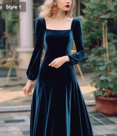 Long Sleeved Velvet Dress, Elegant Velvet Dress, Winter Evening Dresses, Midi Velvet Dress, Formal Dress For Wedding, Long Sleeve Formal Dress, Formal Dress For Wedding Guest, Sleeve Formal Dress, Velvet Formal Dress