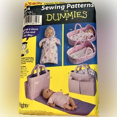 the sewing pattern is for dolls and babys